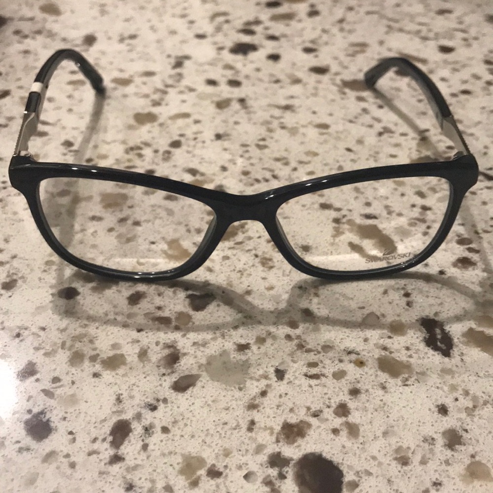 Swarovski Black Frames.